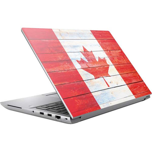 Canada Flag Light Wood HP ZBook Fury 16 G10 Skin